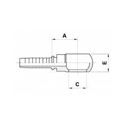 Koncovka RNM-10/06, M12x1,5 D12,2mm